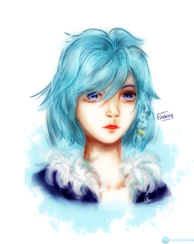 azure portrait